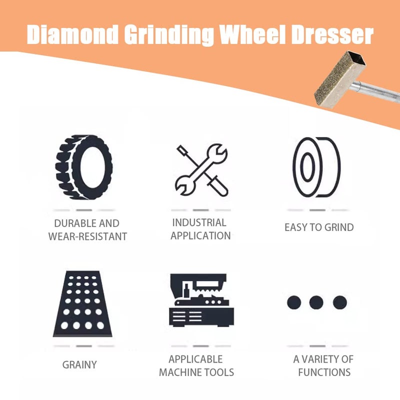 Fydun Grinding Disc Wheel Stone Dresser Correct Tool Dressing Bench Grinder for Truing Grinding & Deburring Wheels - Image 5